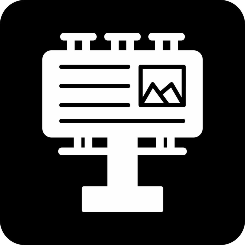 icône de vecteur de panneau d'affichage