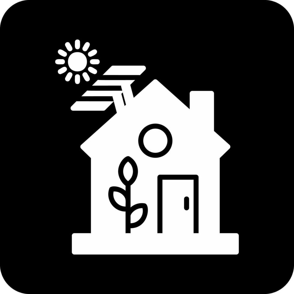 icône de vecteur de maison écologique