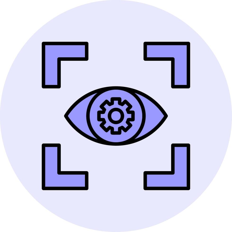 icône de vecteur de vision