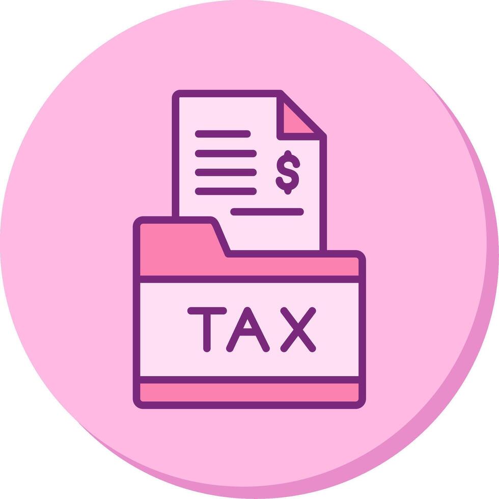 impôt dossier vecteur icône
