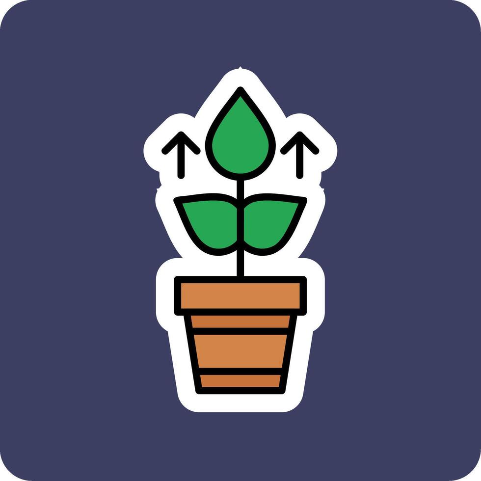 icône de vecteur de croissance