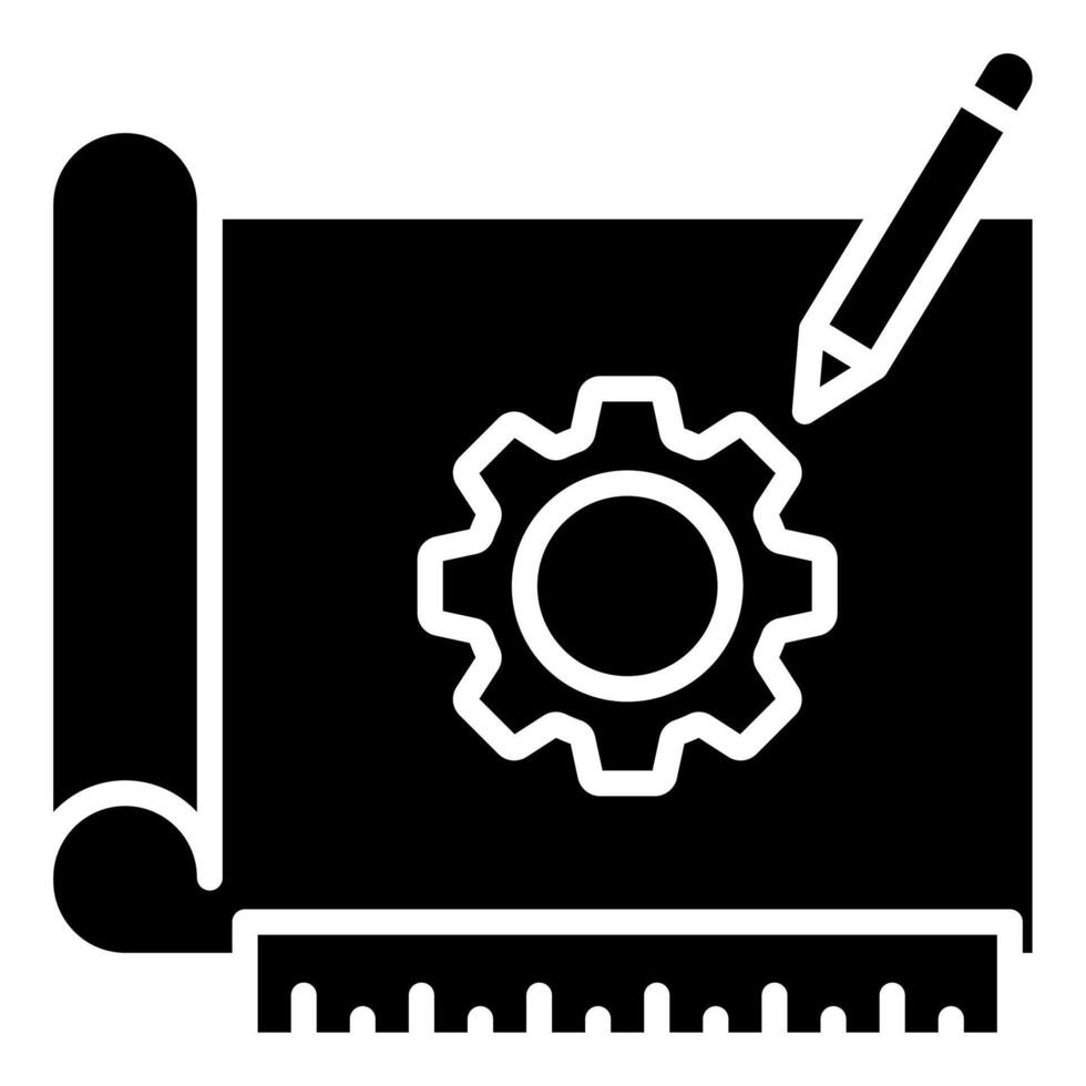 ingénierie conception icône ligne vecteur illustration
