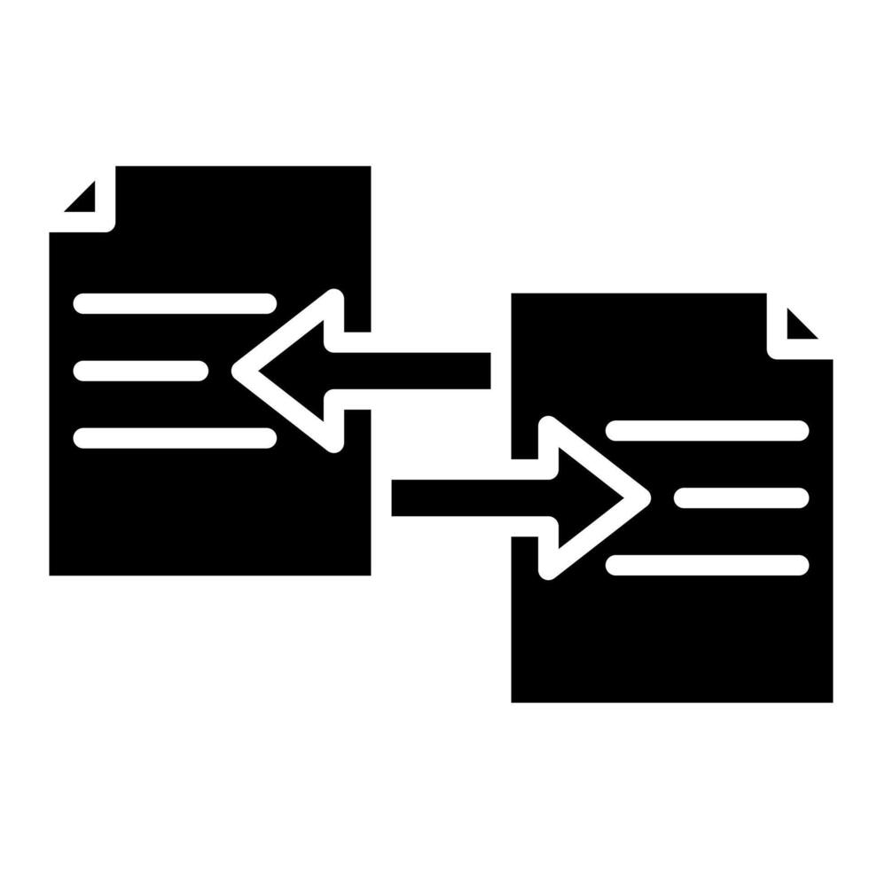 Les données transfert icône ligne vecteur illustration