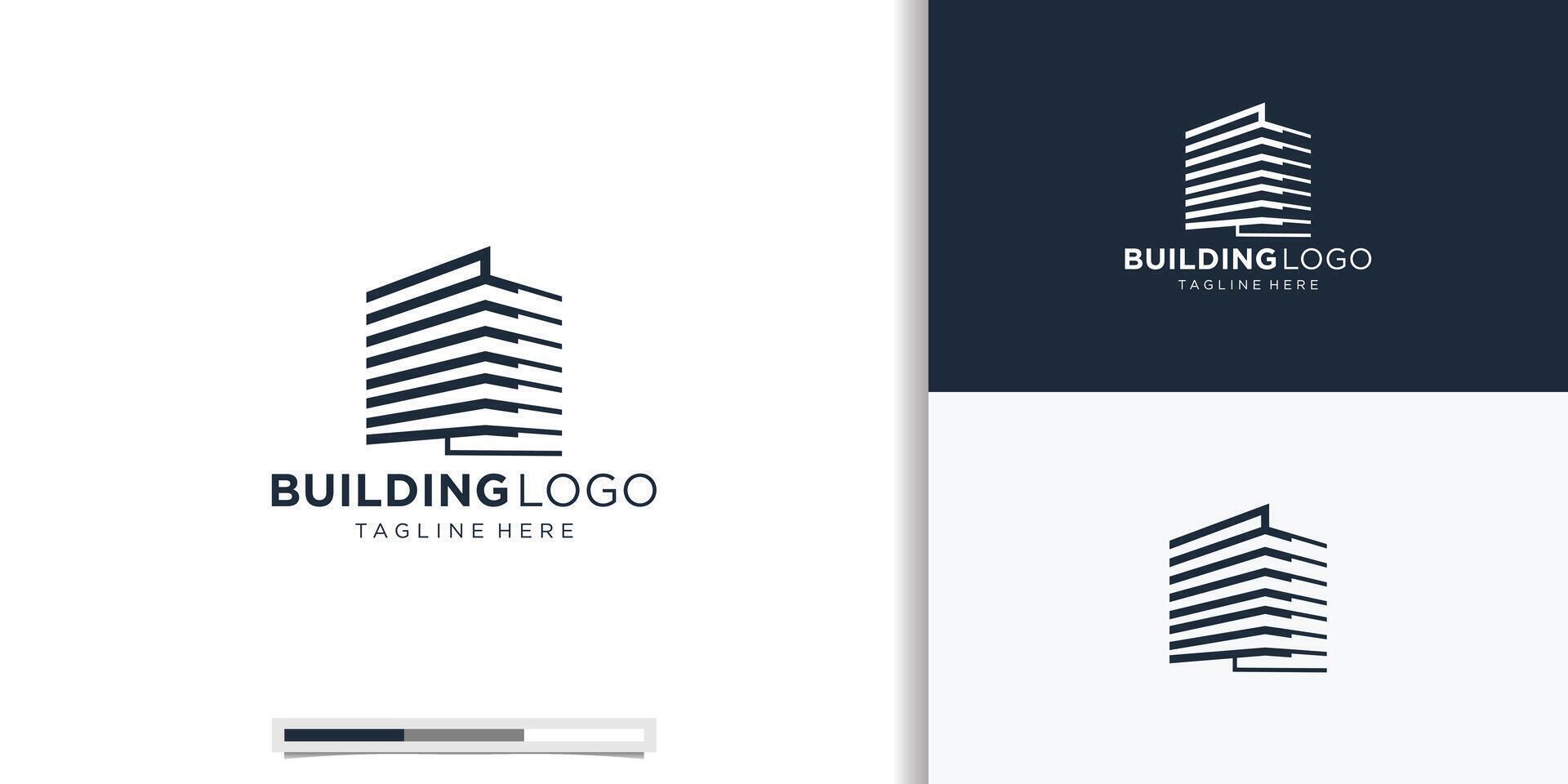 réel biens logo. luxe logo construction architecture bâtiment logo conception modèle élément vecteur