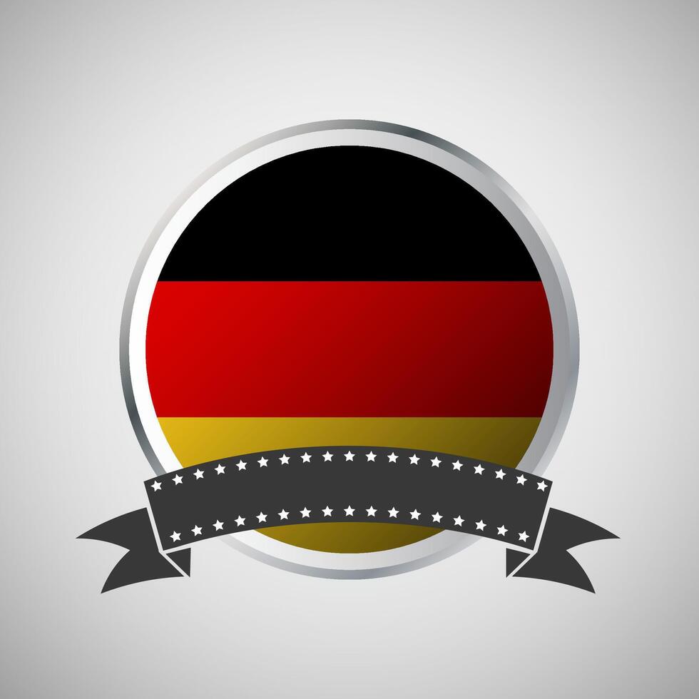 vecteur Allemagne rond drapeau bannière vecteur illustration