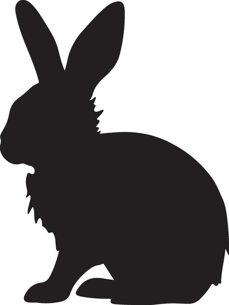 lapin silhouette vecteur illustration blanc Contexte