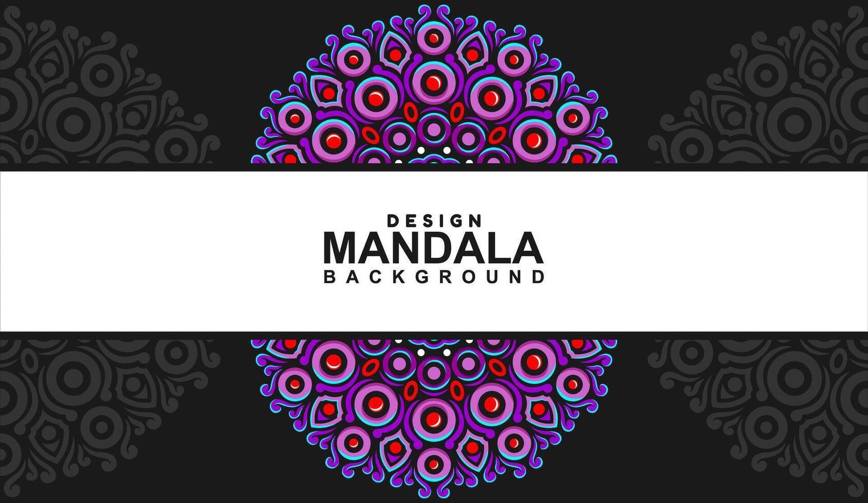 Contexte avec mandala Cadre gratuit vecteur