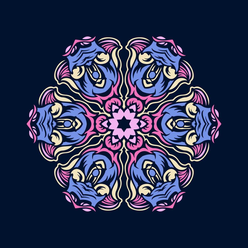 mandala modèle art Contexte gratuit vecteur