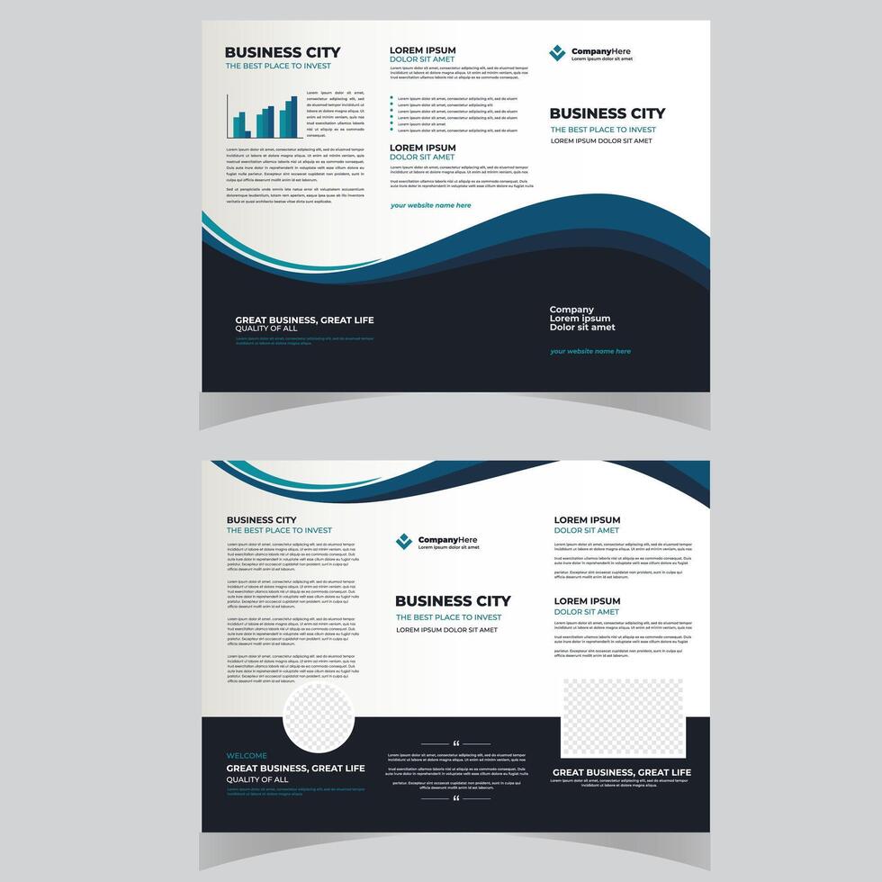 affaires commercialisation tri plier brochure conception, entreprise affaires tri plier brochure modèle conception. numérique commercialisation agence tri plier brochure conception. vecteur