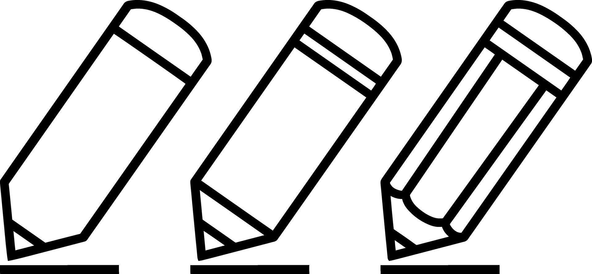 crayon icône école symbole clipart vecteur illustration