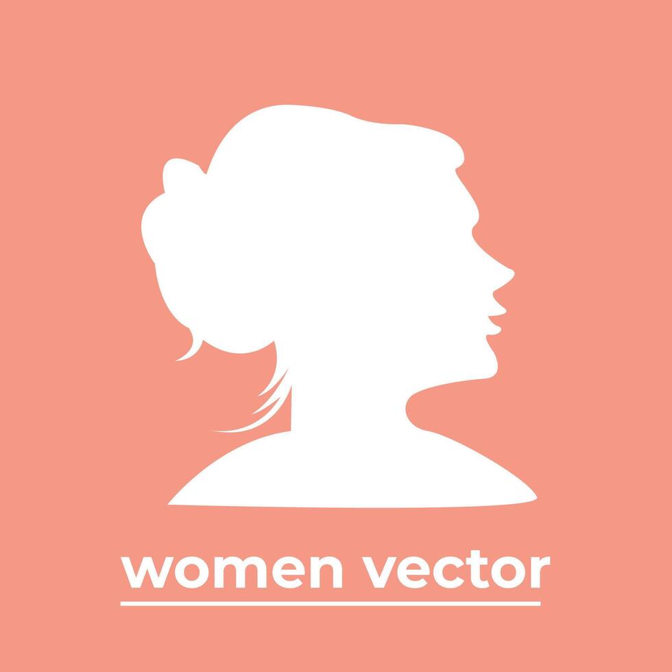 vecteur logo pour beauté salon avec magnifique femme silhouette