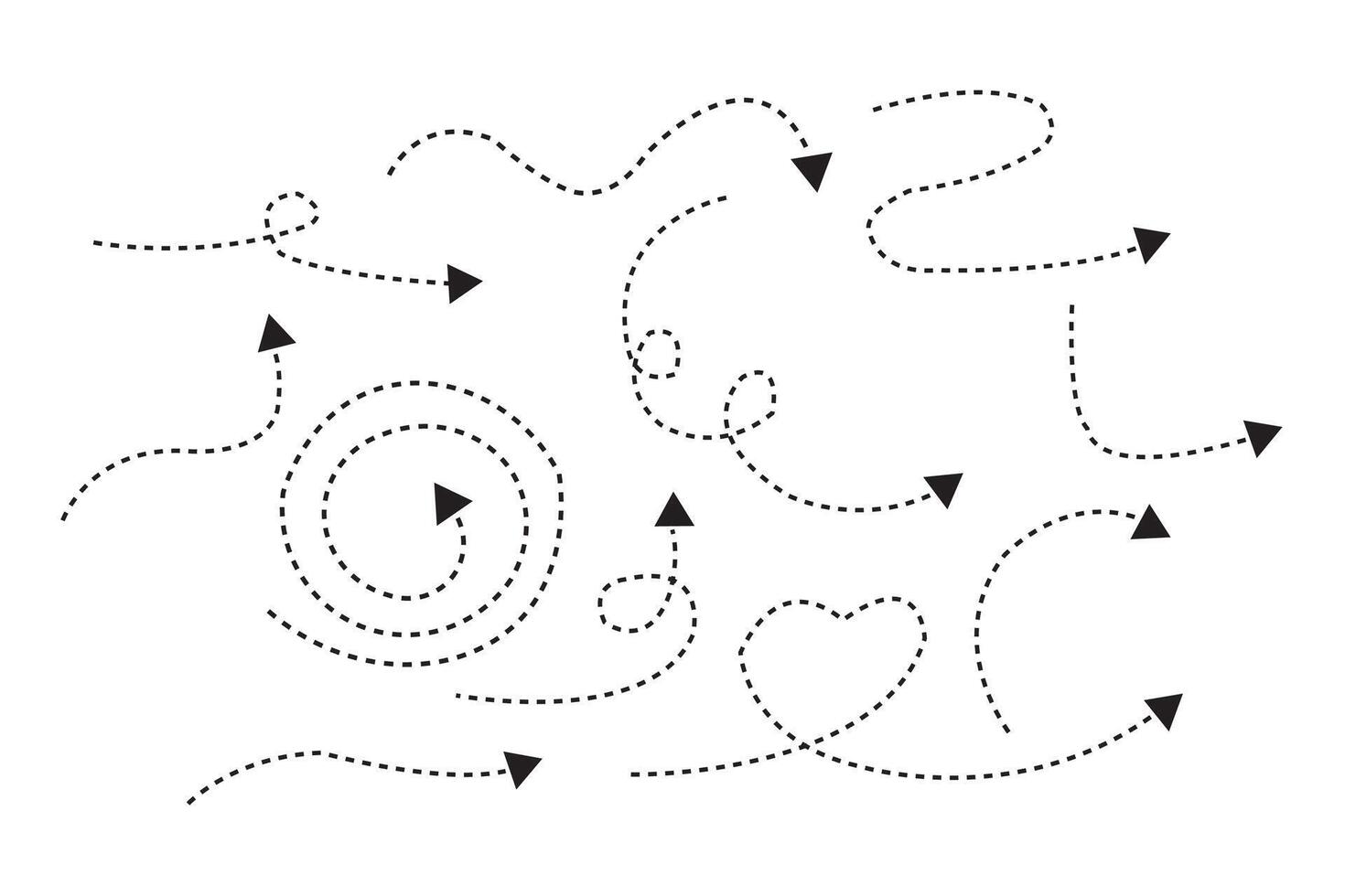 abstrait vecteur à pois flèches icône conception modèle