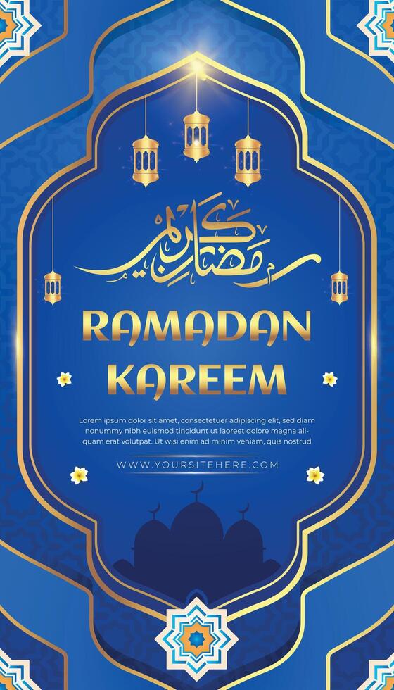 Ramadan kareem eid mubarak salutation journée Islam bannière Contexte modèle vecteur