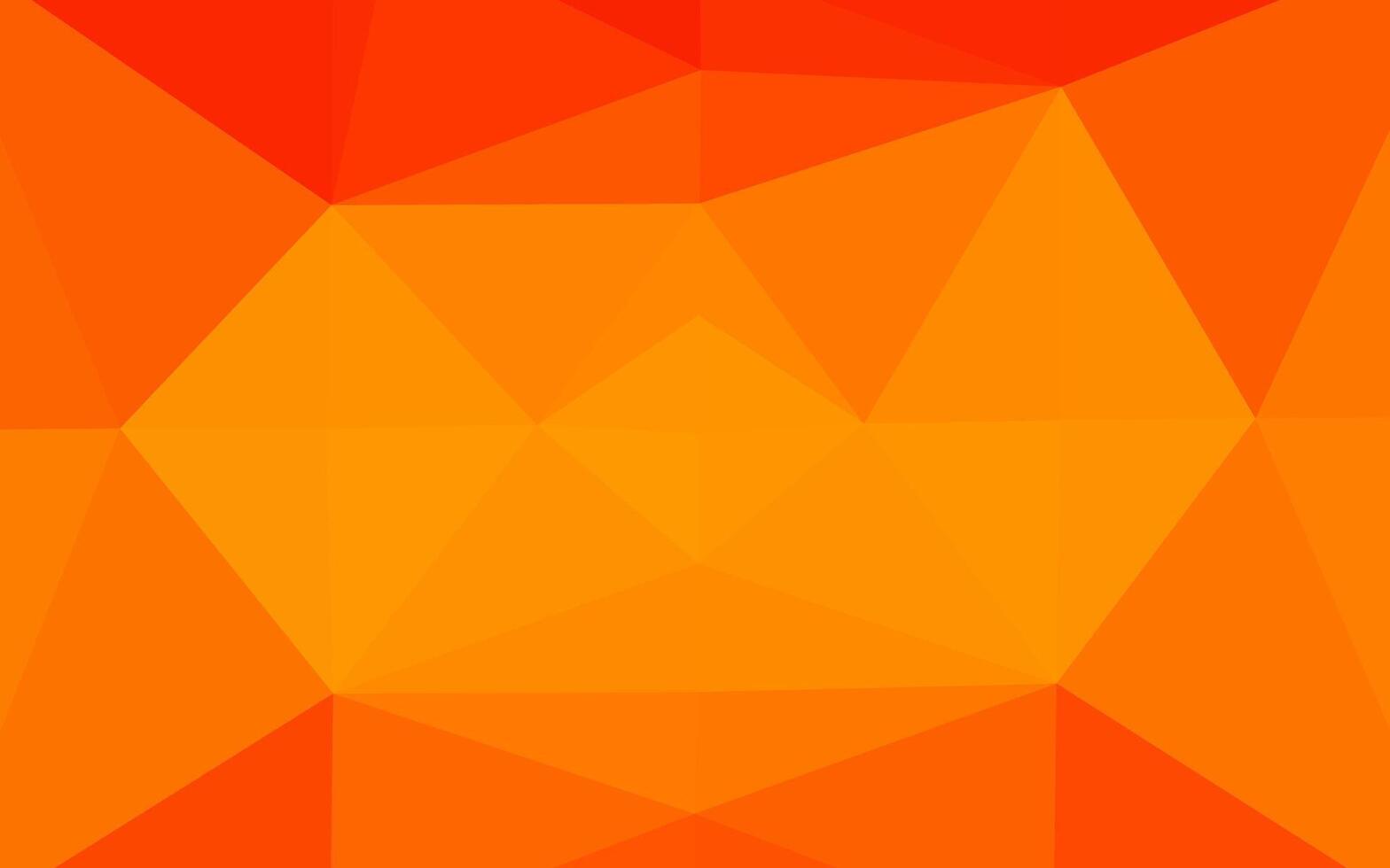 toile de fond abstrait polygone vecteur orange clair.