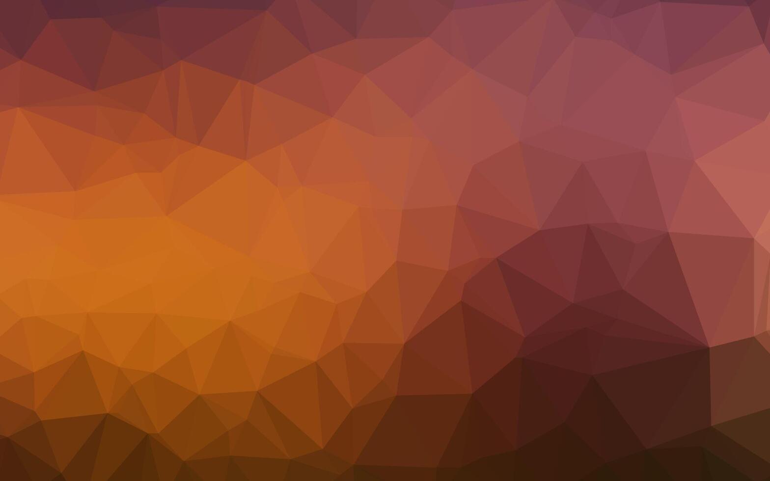 couverture low poly vecteur orange foncé.