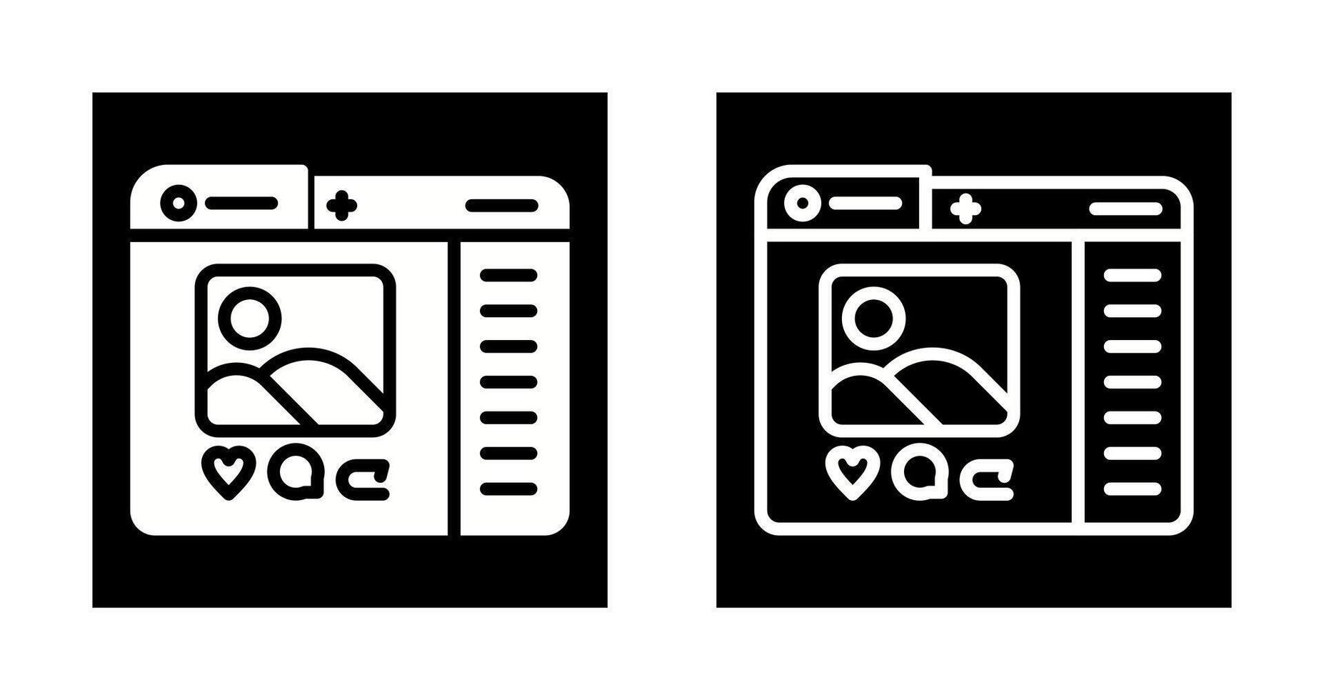 icône de vecteur de médias sociaux