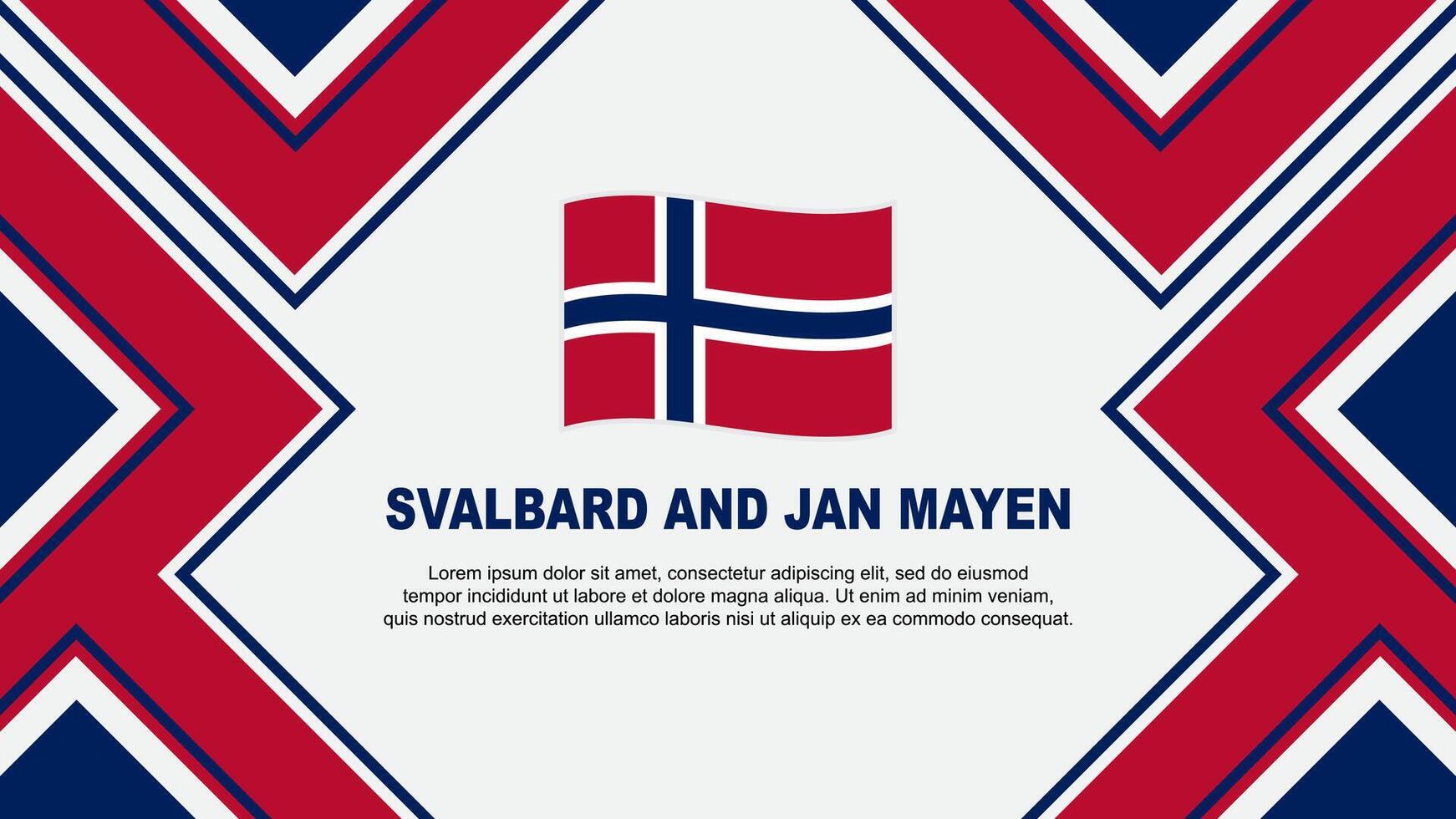 svalbard et Jan mayen drapeau abstrait Contexte conception modèle. svalbard et Jan mayen indépendance journée bannière fond d'écran vecteur illustration. vecteur