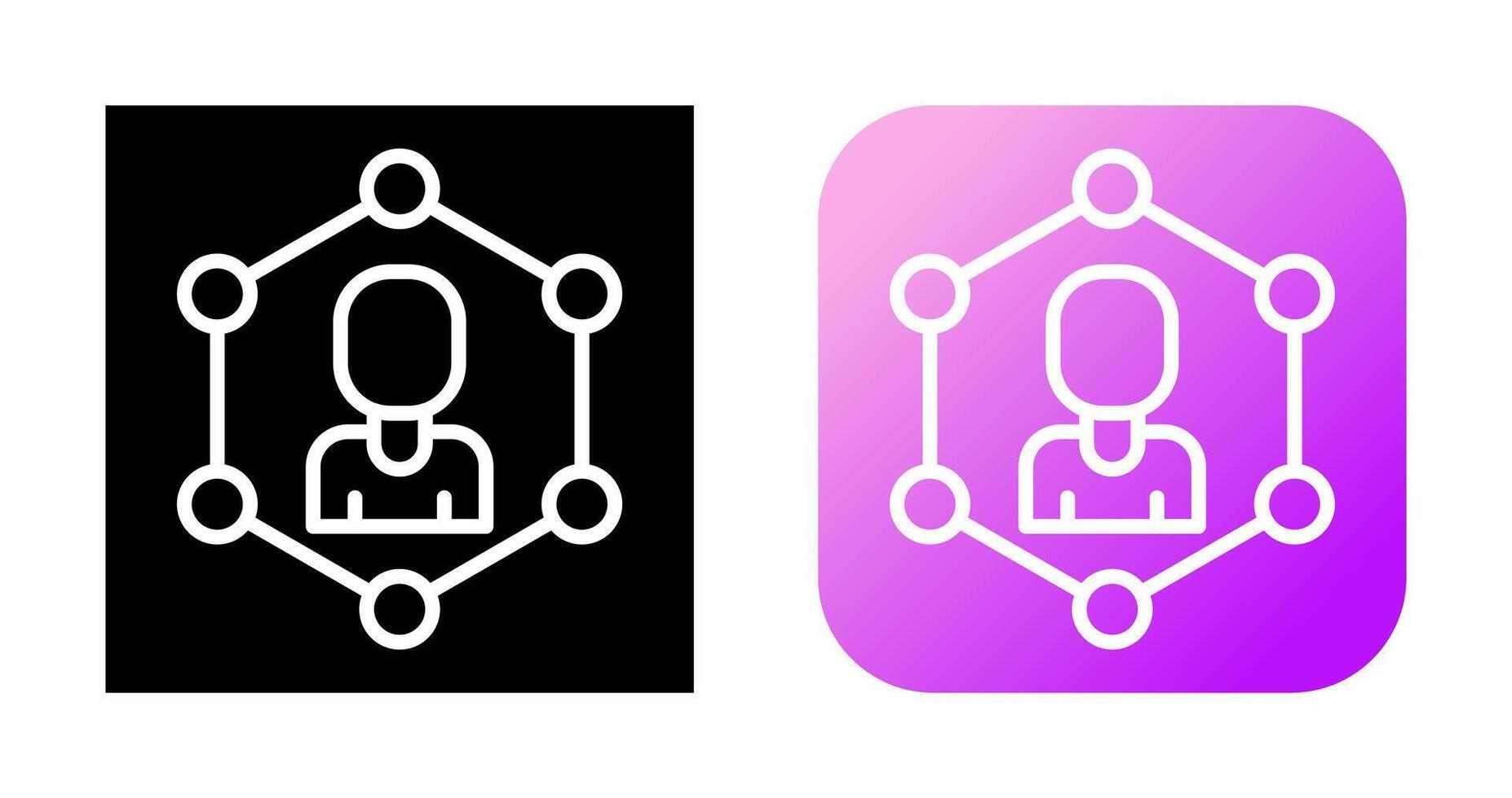 réseau segmentation vecteur icône