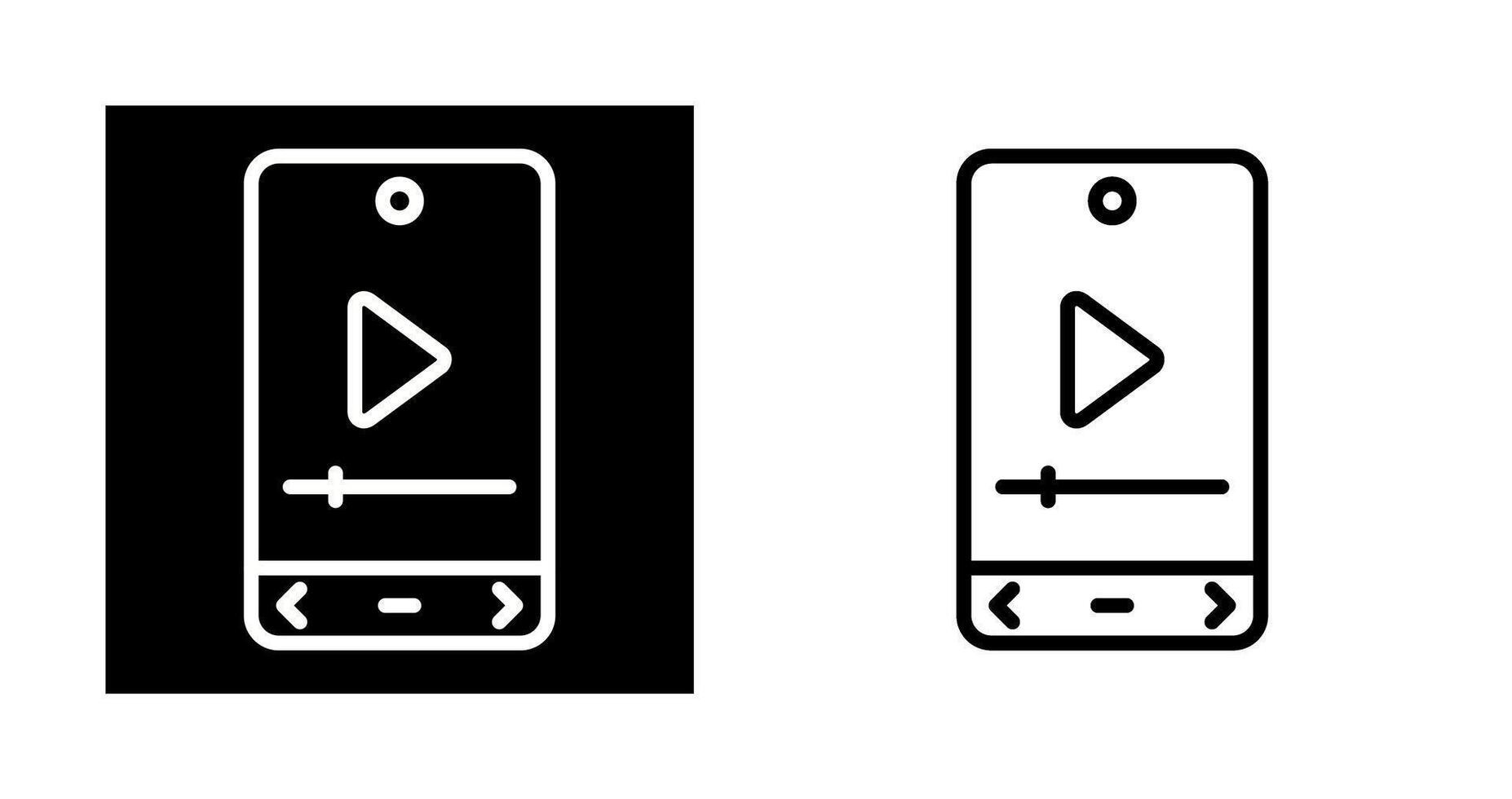 icône de vecteur de lecteur vidéo