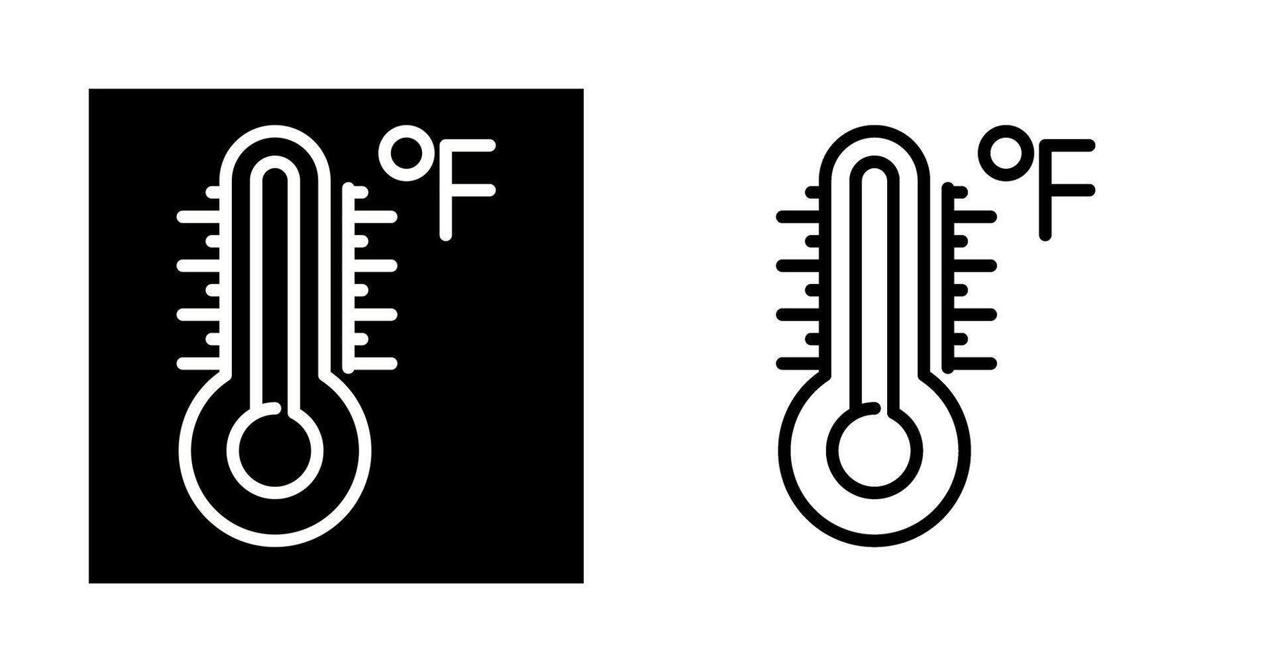 icône de vecteur de thermomètre