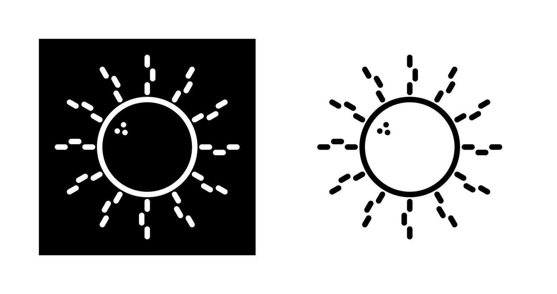 icône de vecteur de soleil