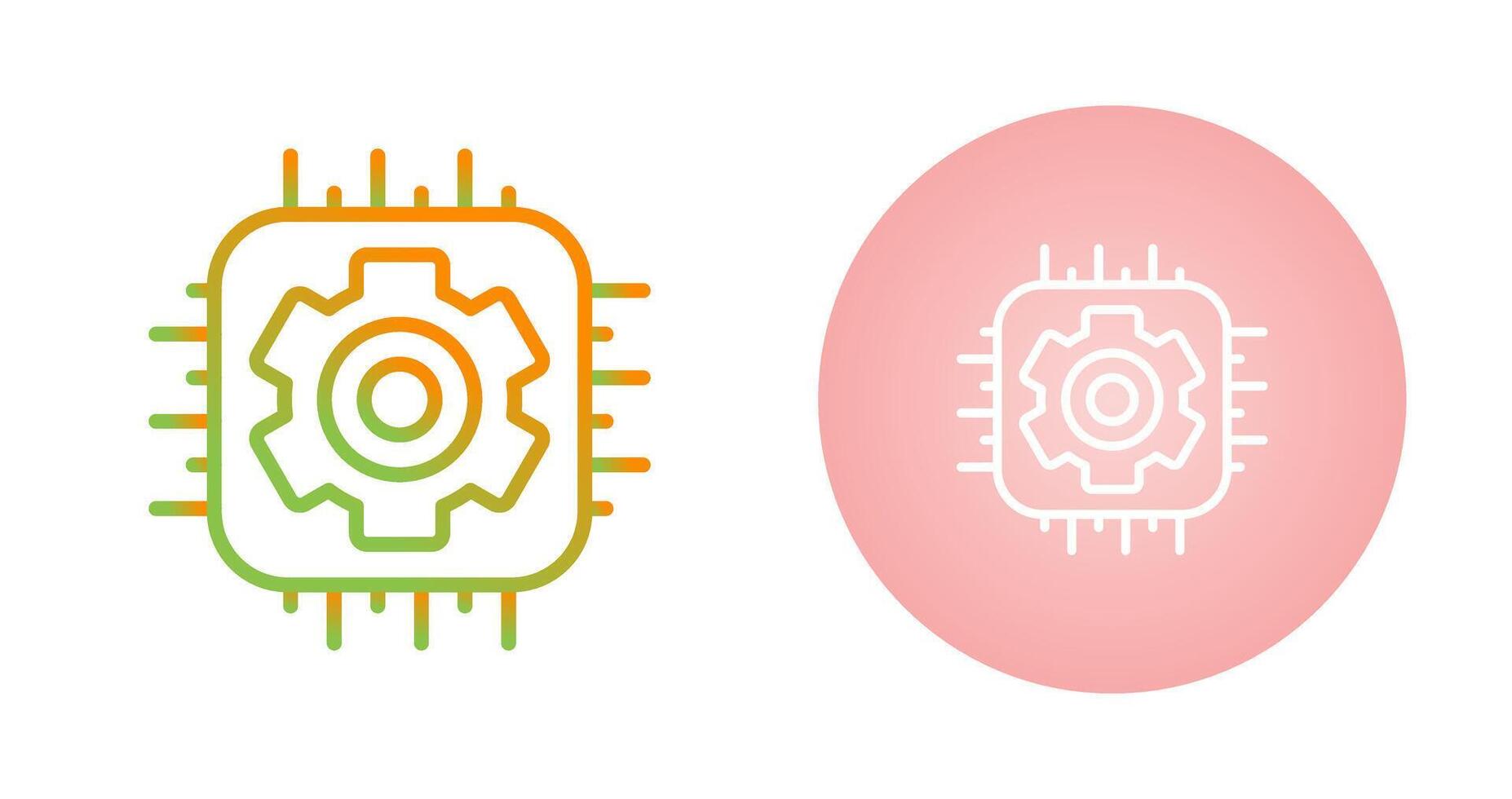 icône de vecteur de processeur