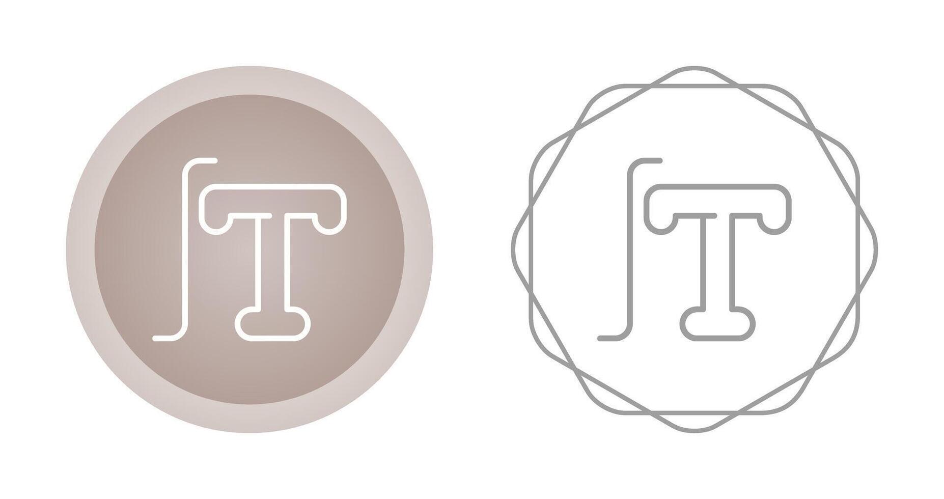 icône de vecteur de typographie