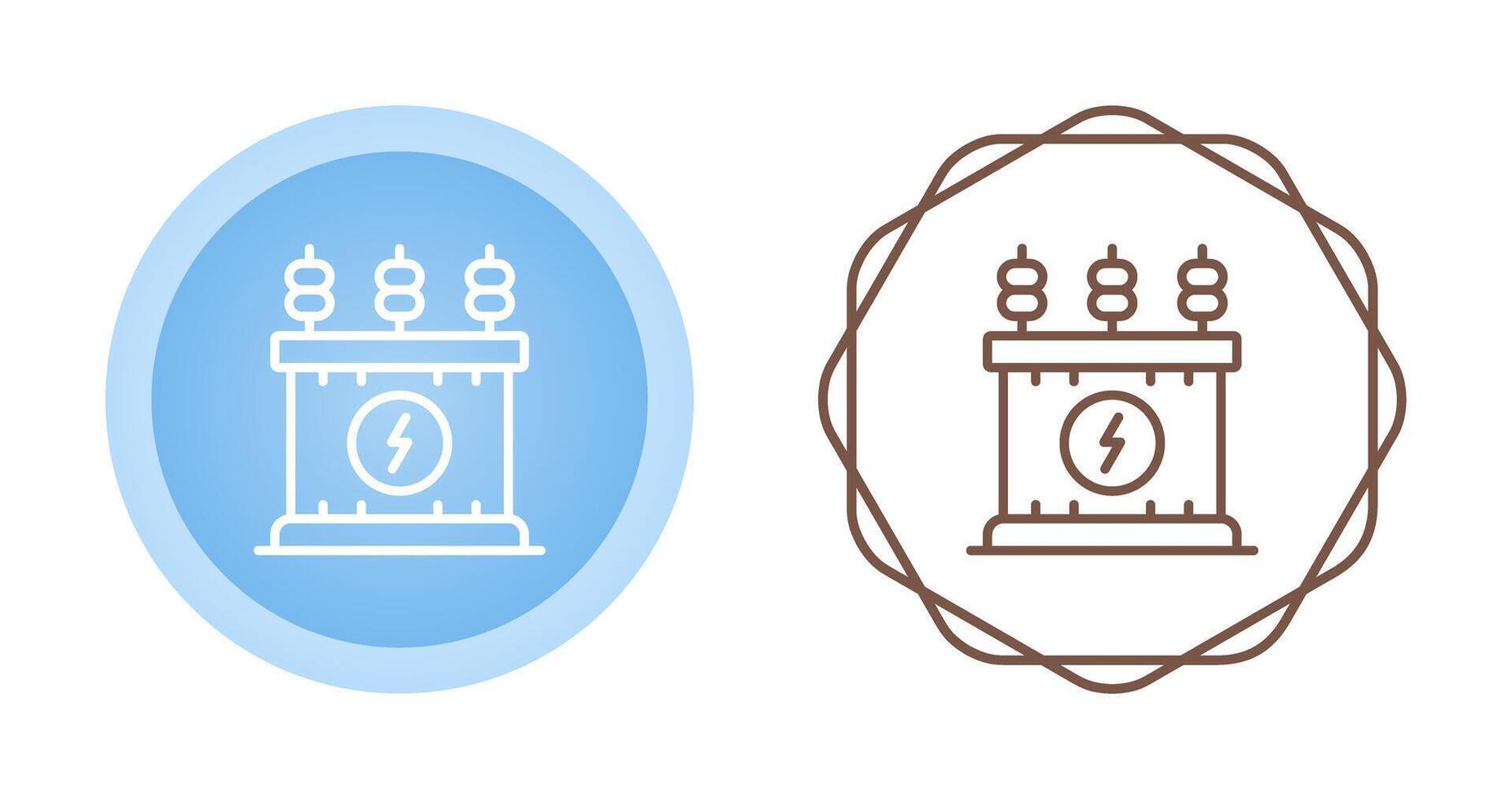 Puissance transformateur vecteur icône