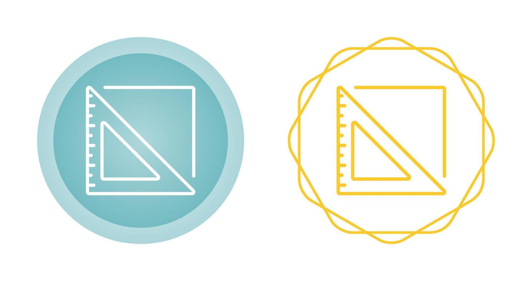 icône de vecteur de règle triangulaire