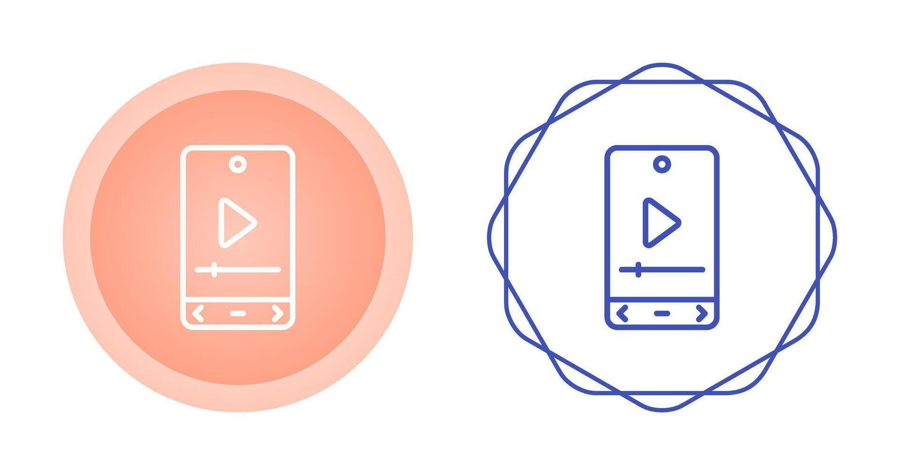 icône de vecteur de lecteur vidéo