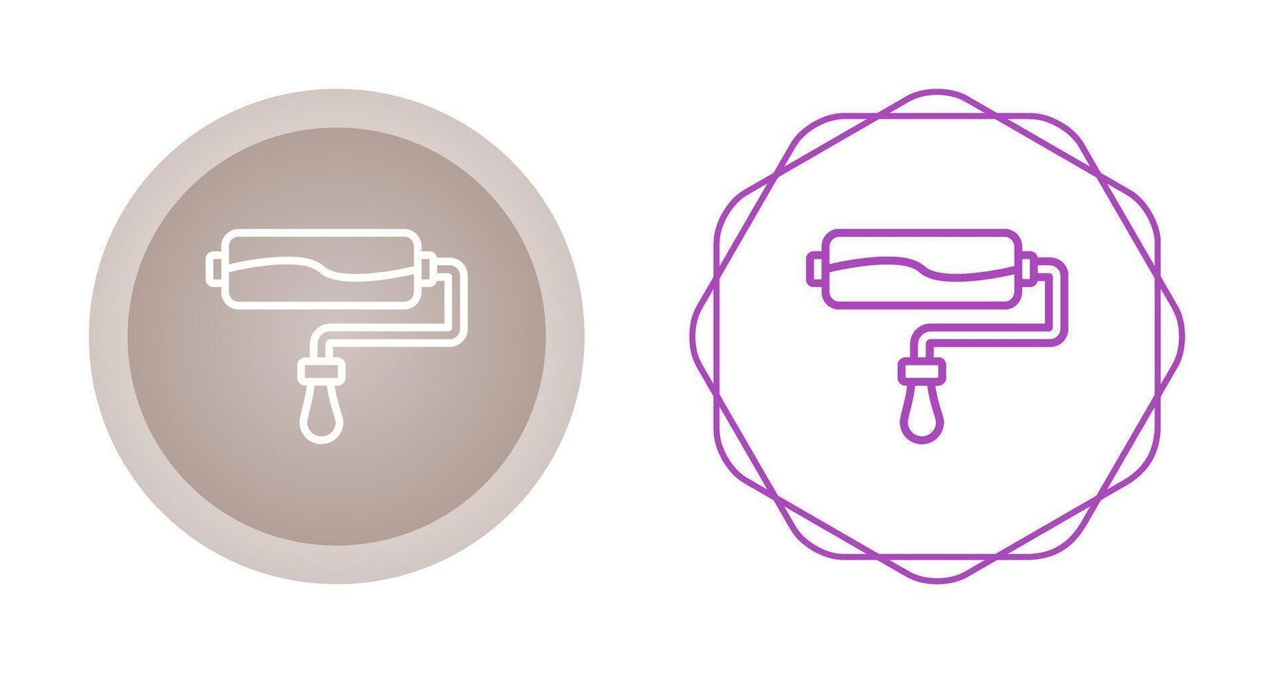 icône de vecteur de rouleau de peinture