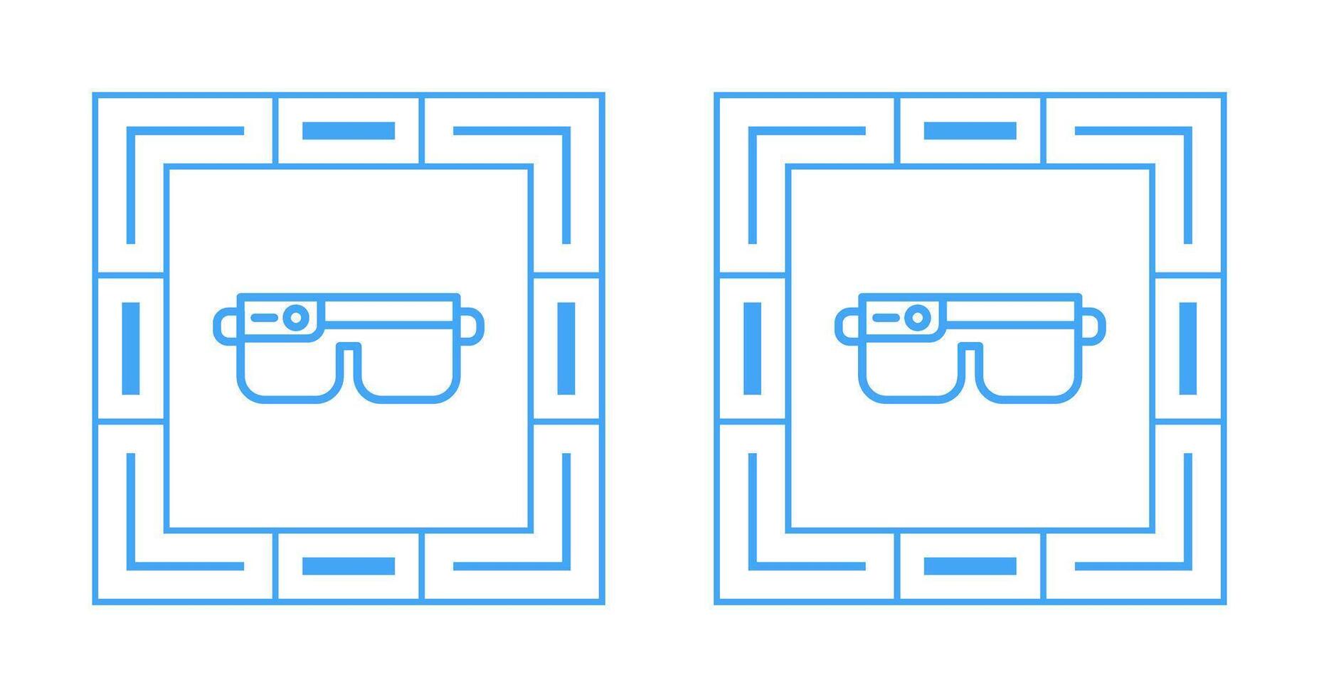 icône de vecteur de lunettes intelligentes