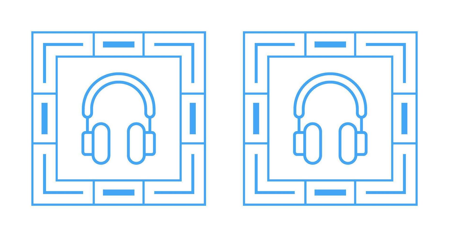 icône de vecteur de casque