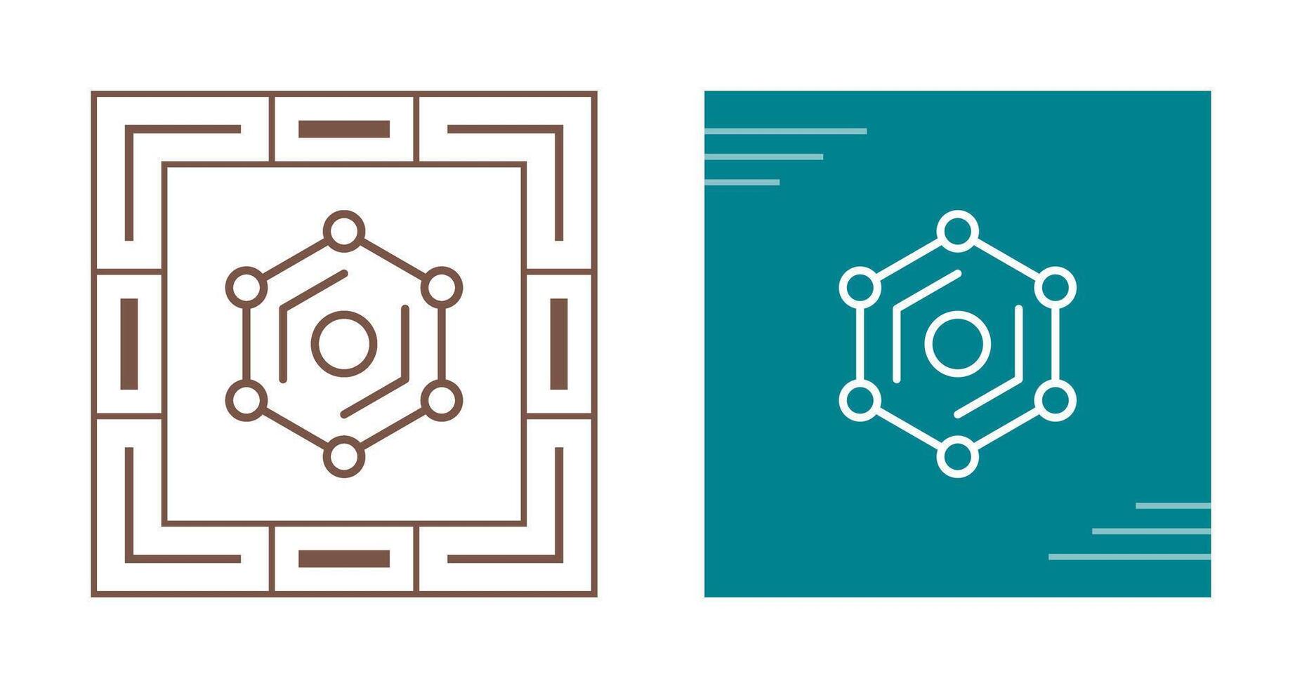 icône de vecteur hexagonal