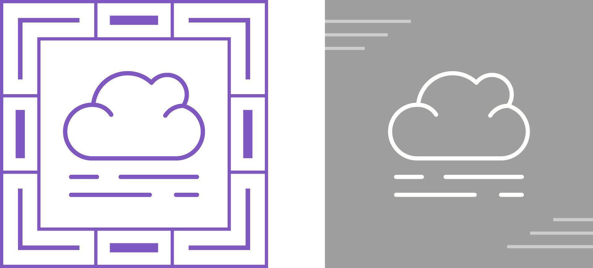 icône de vecteur de nuage