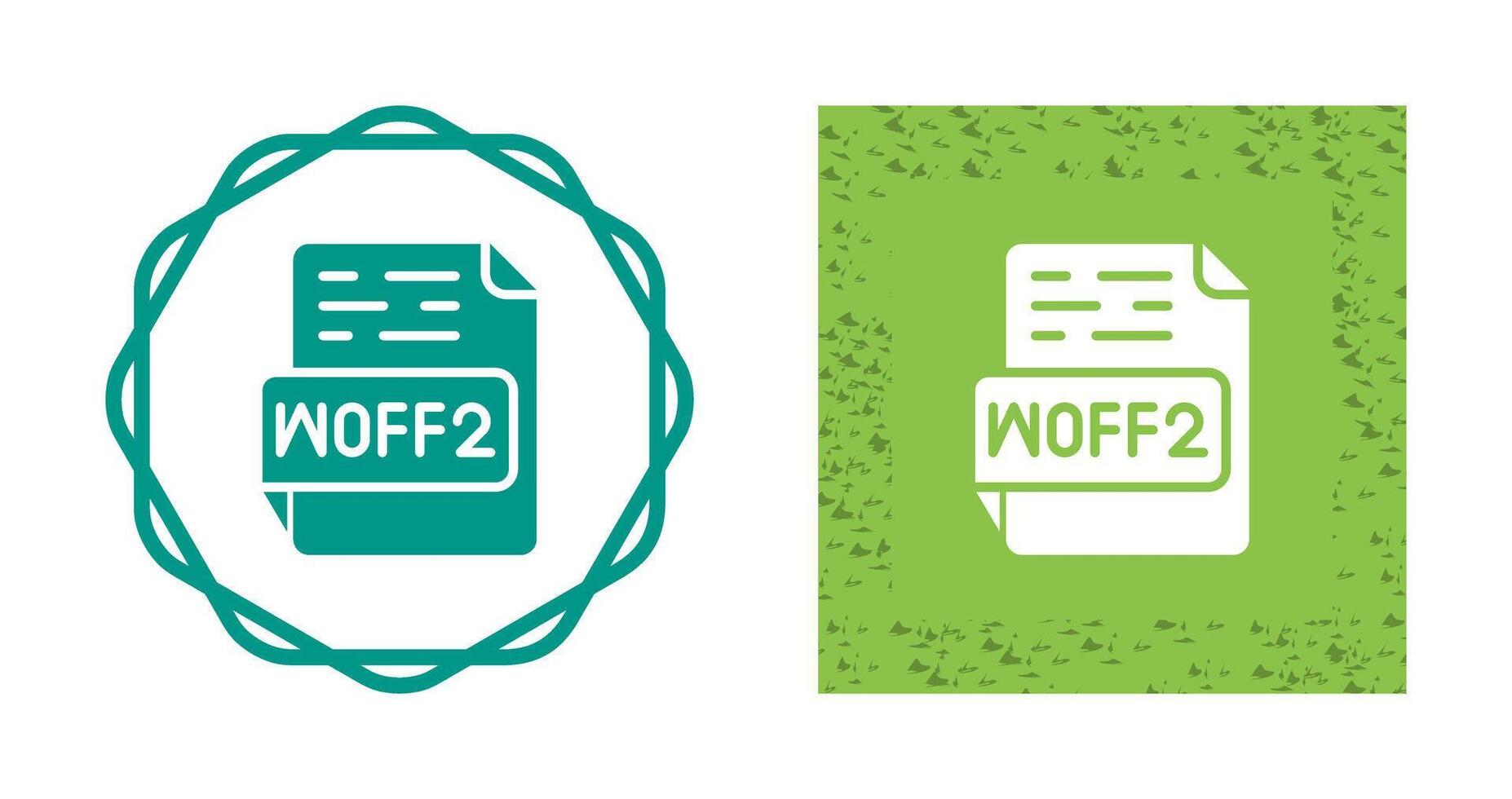 woff2 vecteur icône
