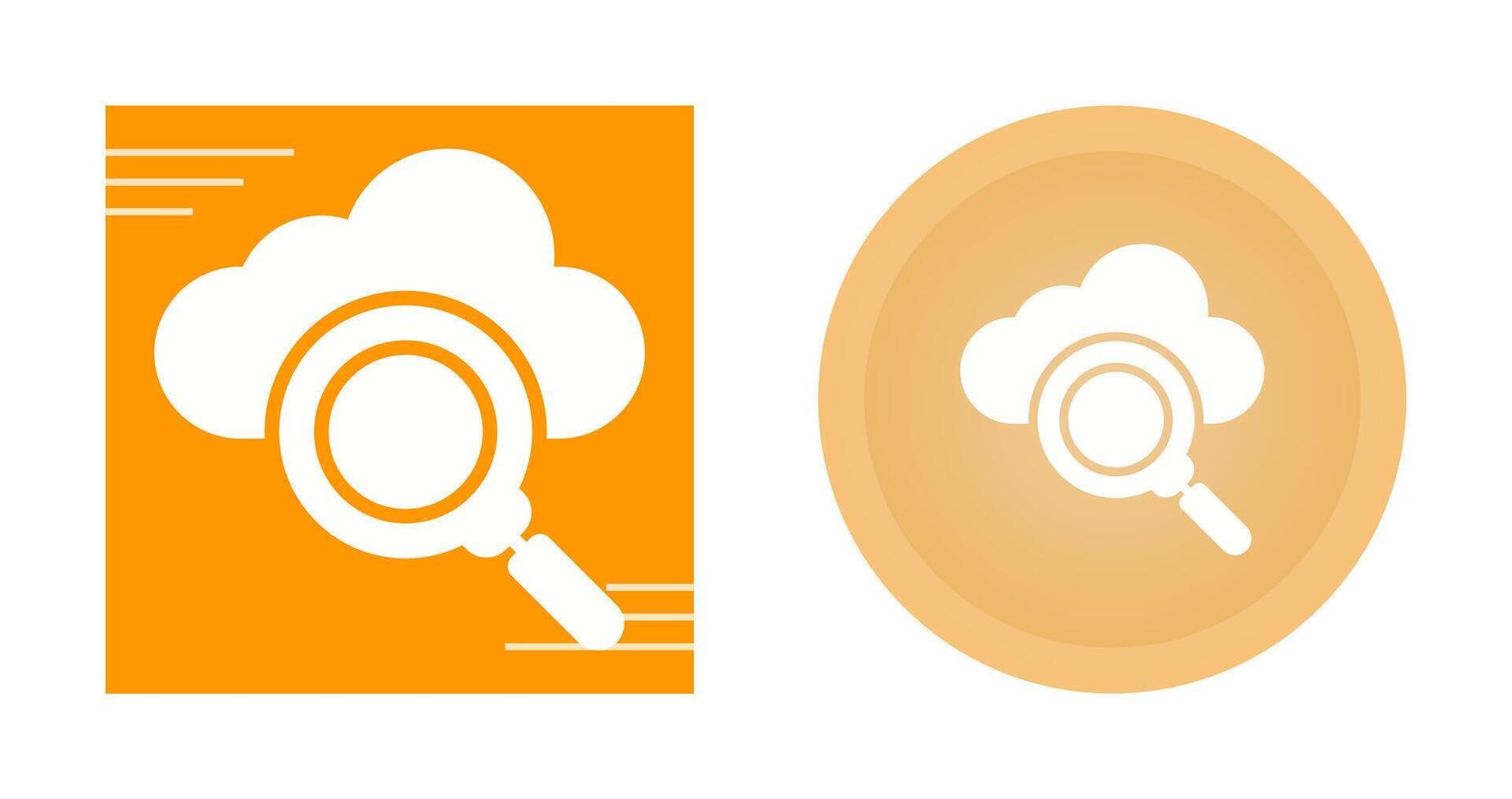 icône de vecteur de serveur cloud