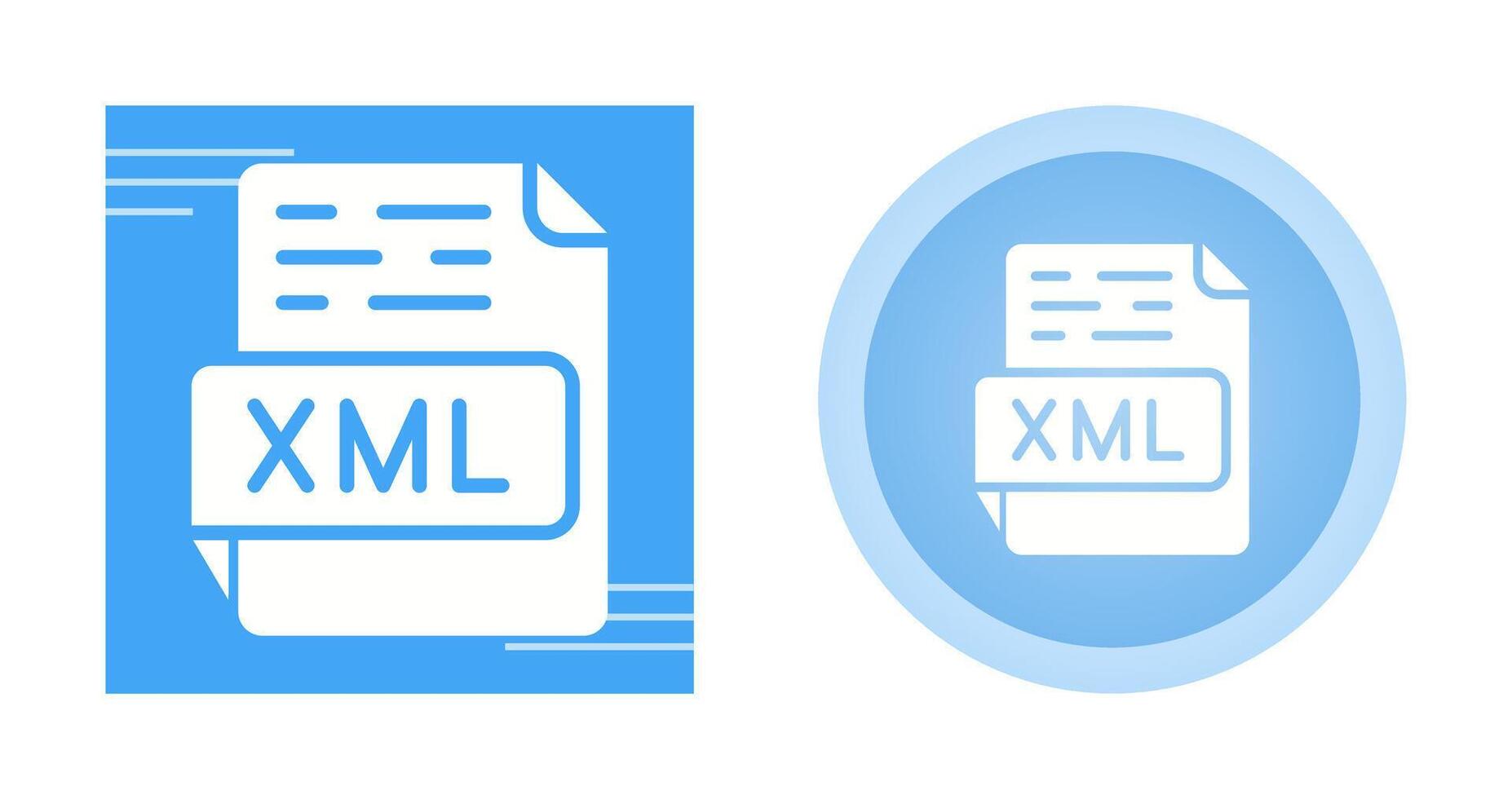 icône de vecteur xml