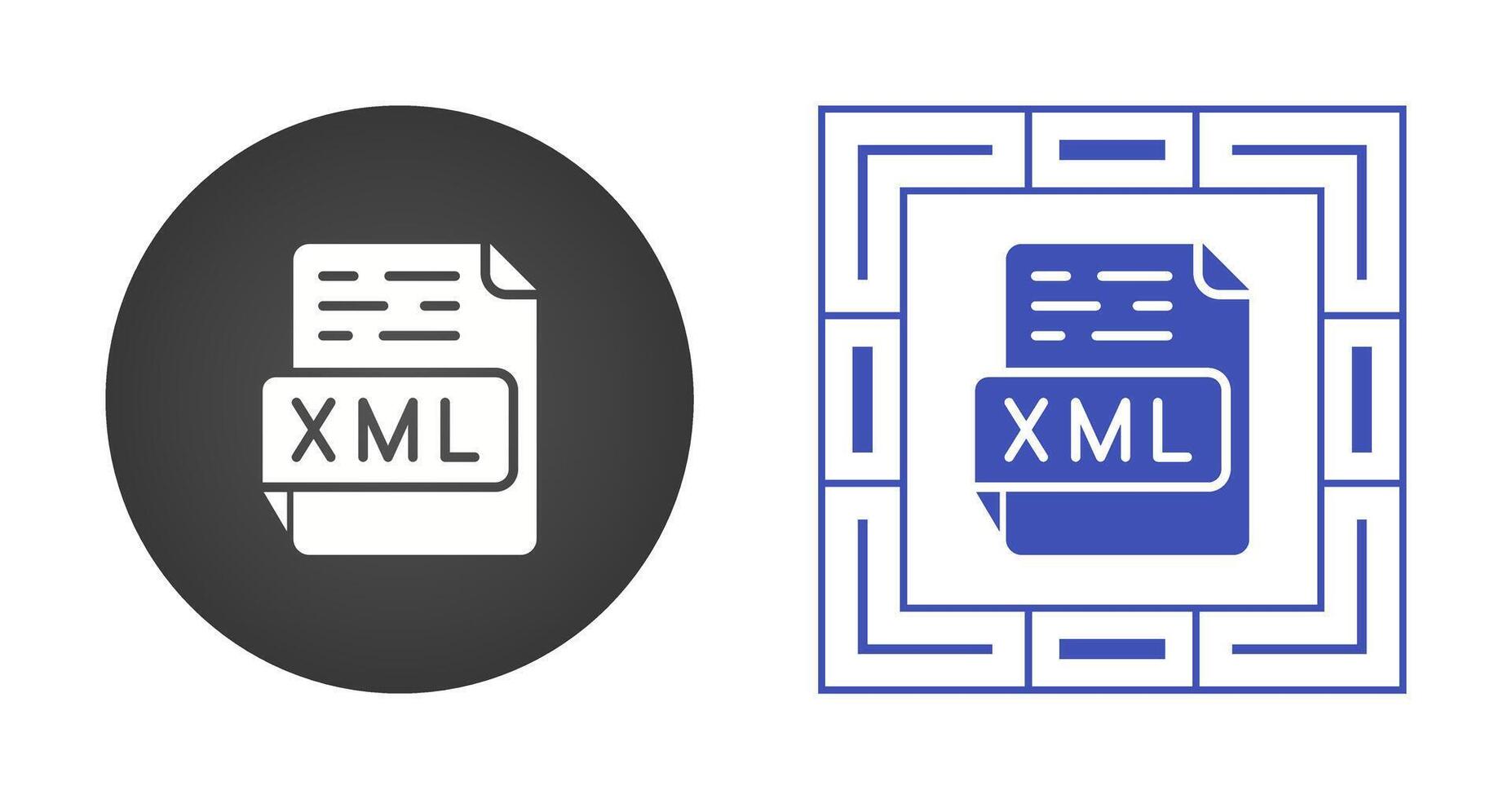 icône de vecteur xml