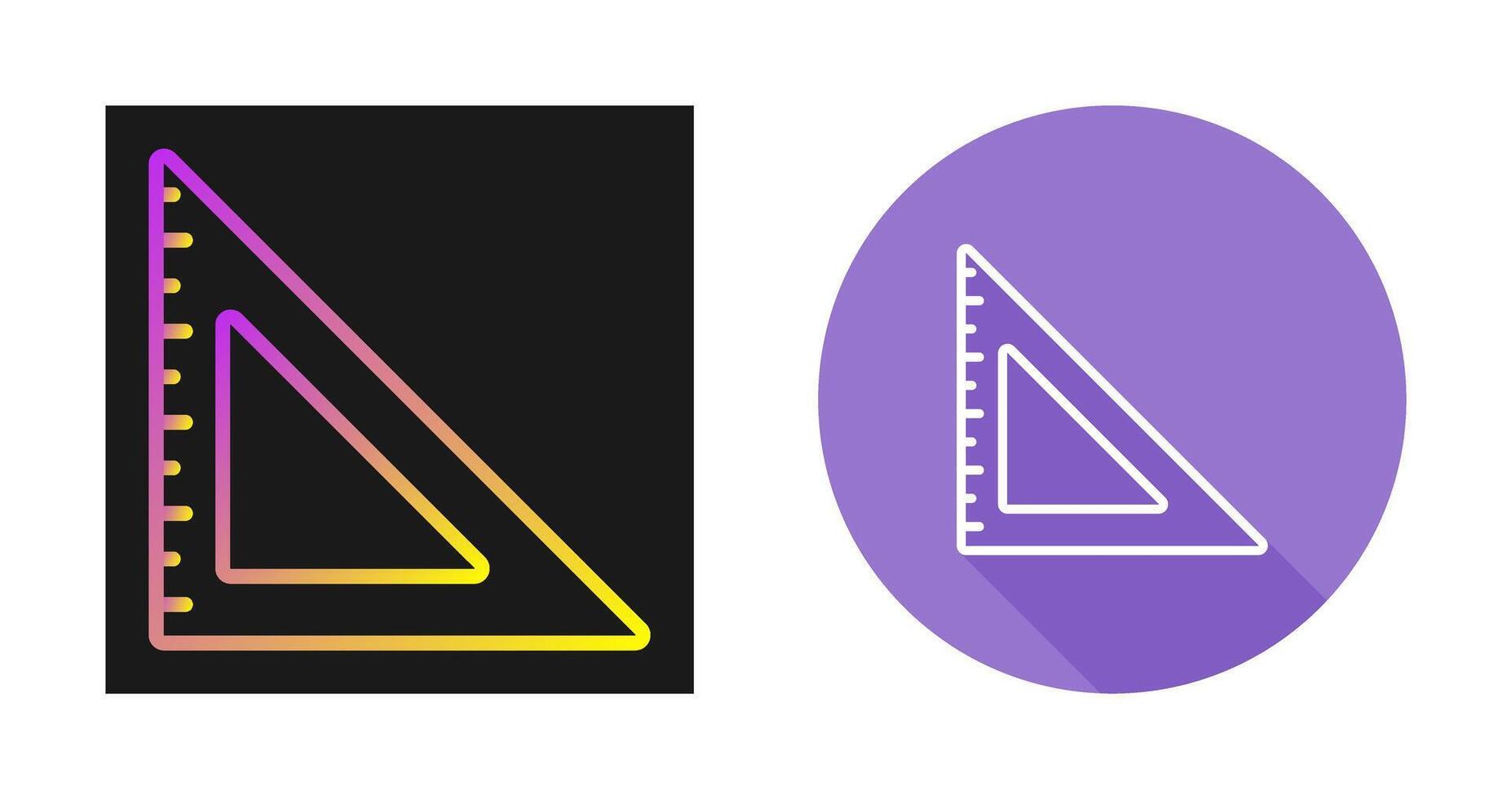 icône de vecteur de règle triangulaire