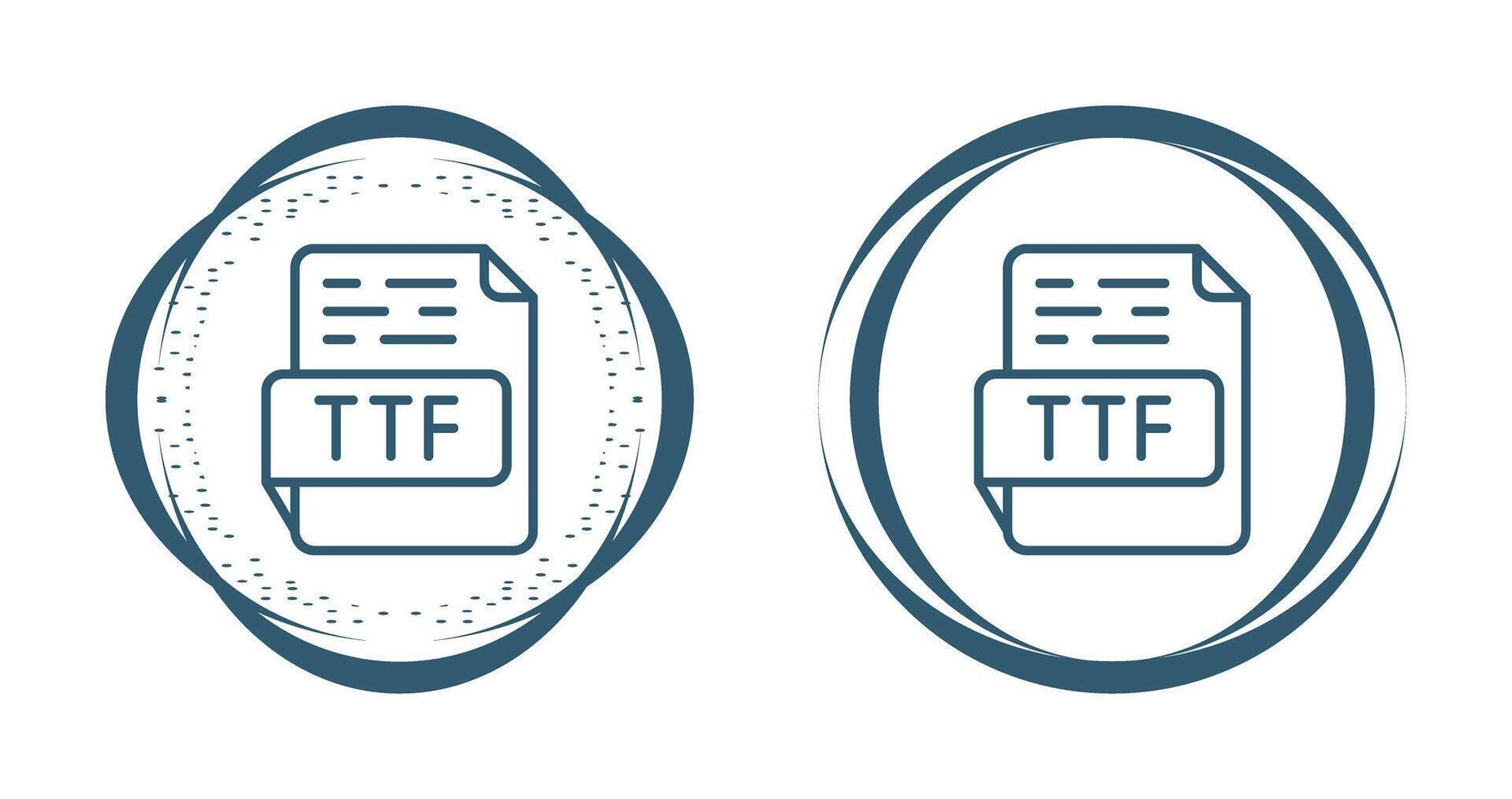 ttf vecteur icône