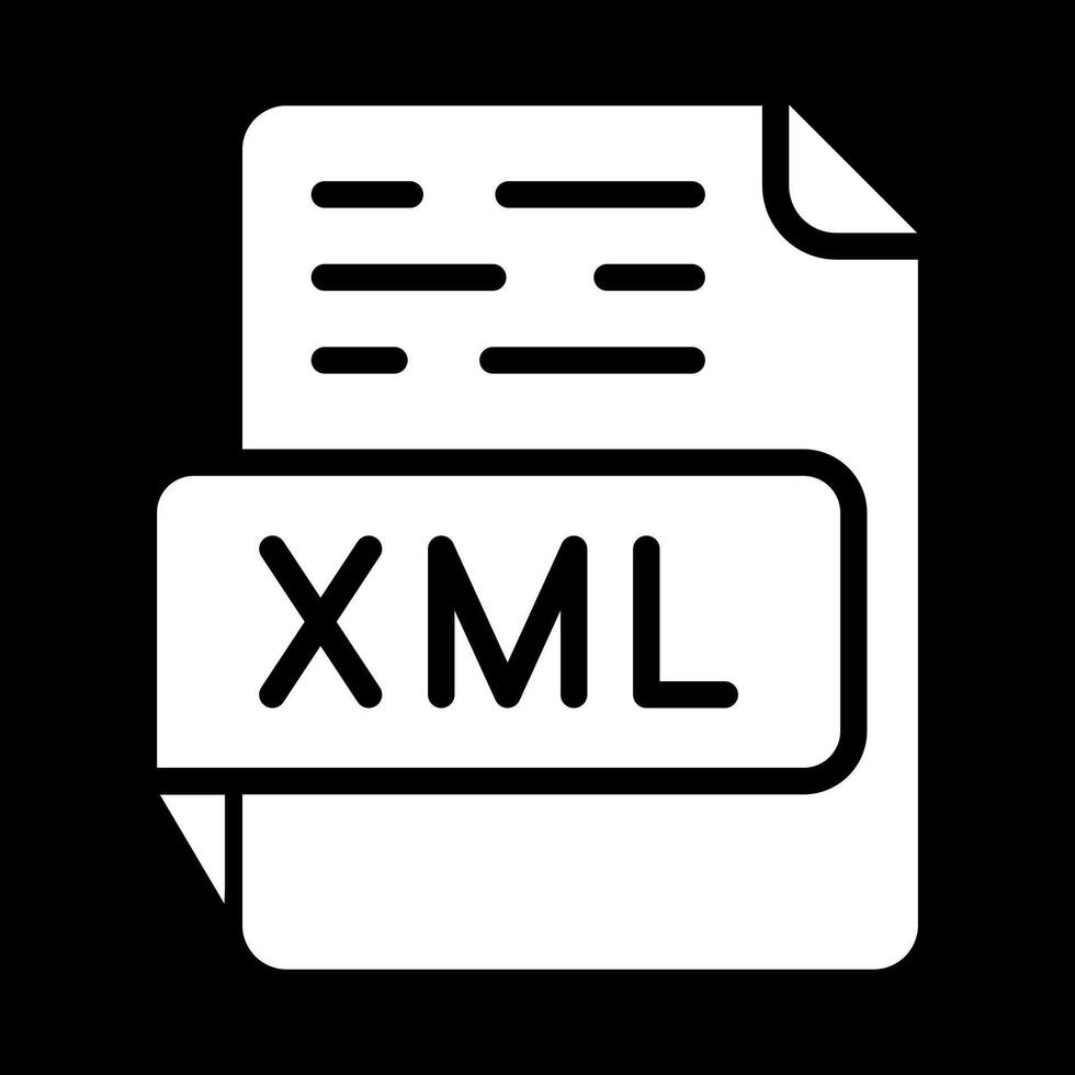 icône de vecteur xml