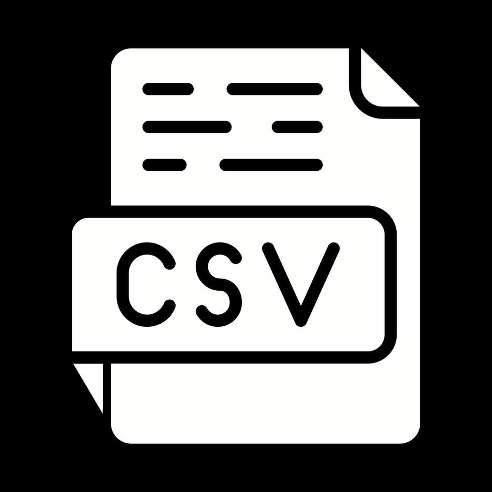 icône de vecteur csv