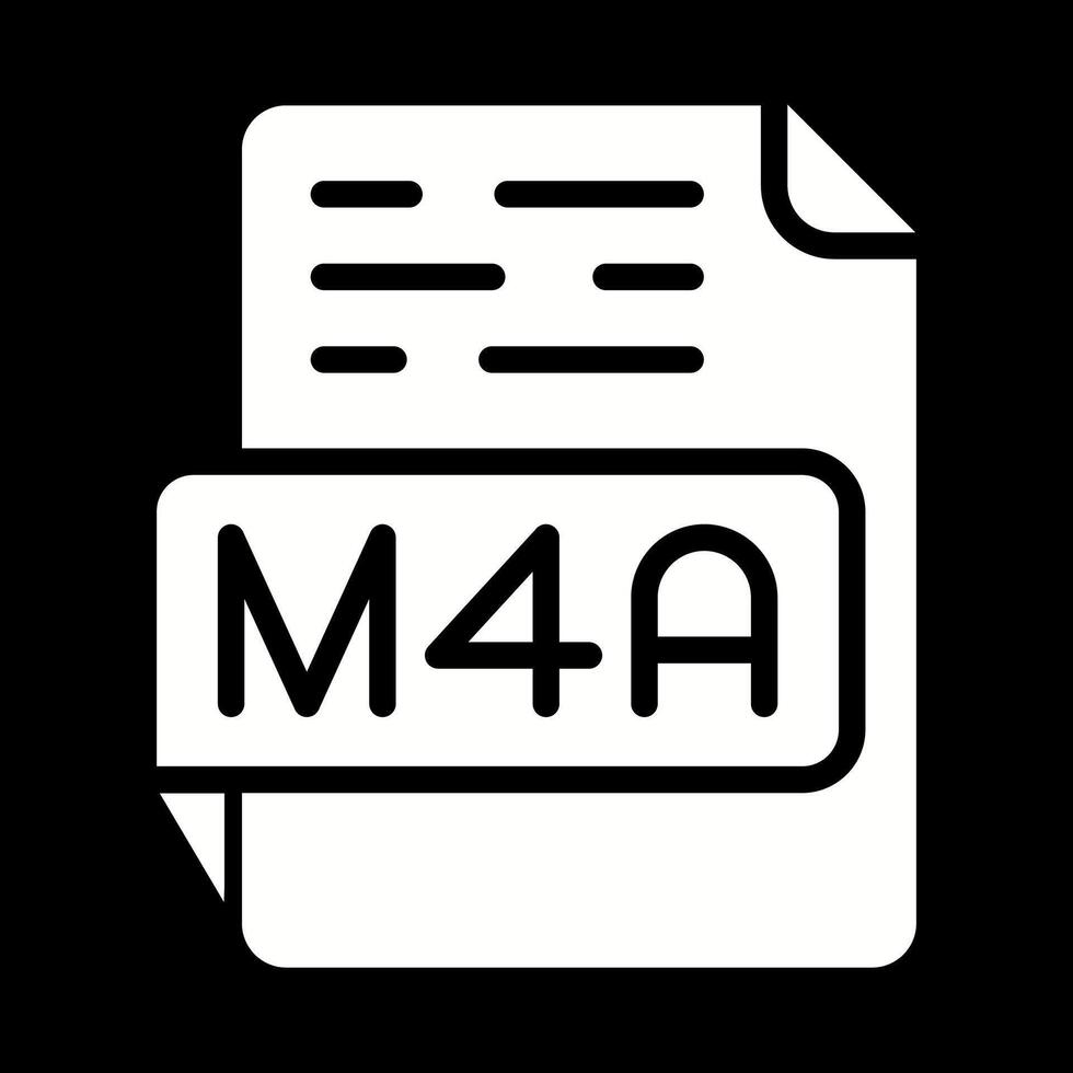 m4a vecteur icône