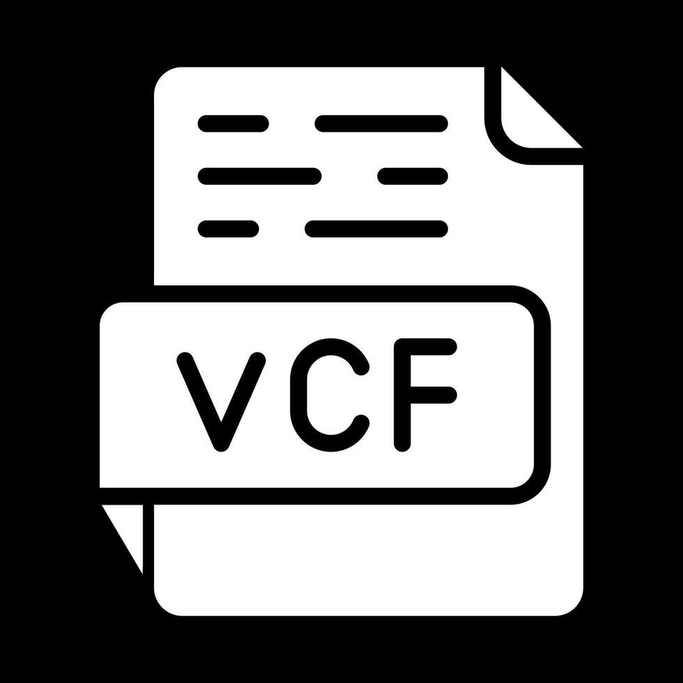 vcf vecteur icône