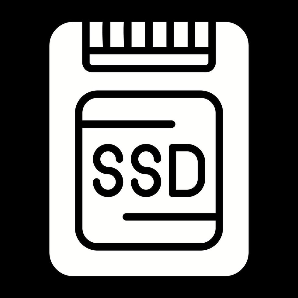 icône de vecteur ssd