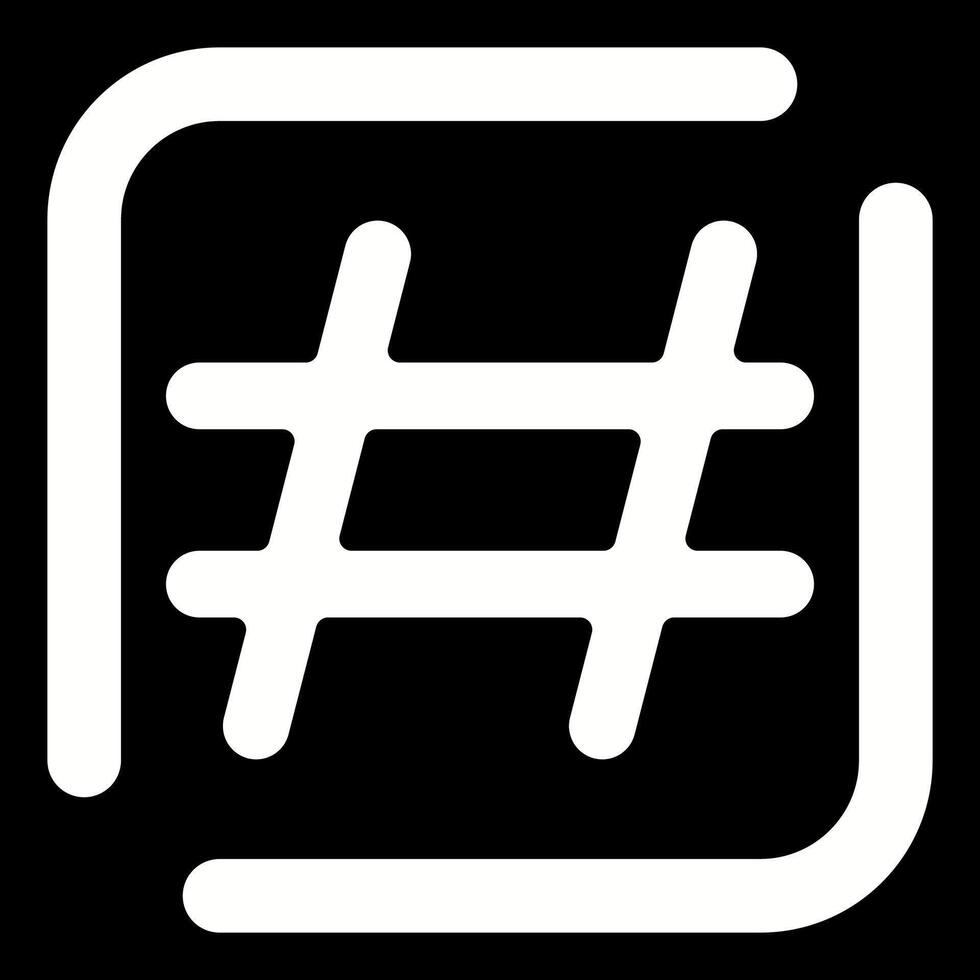 icône de vecteur de hashtag