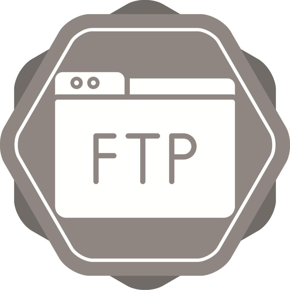 icône de vecteur ftp