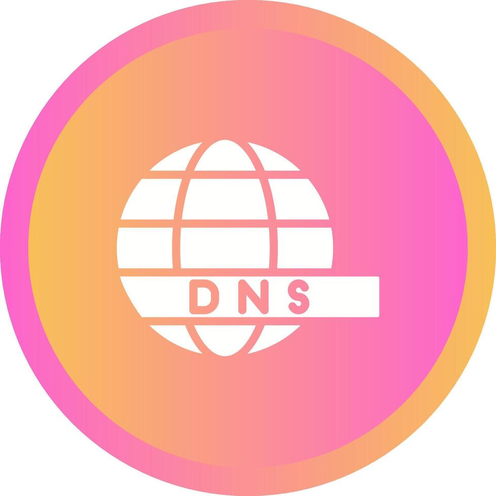 DNS serveur vecteur icône