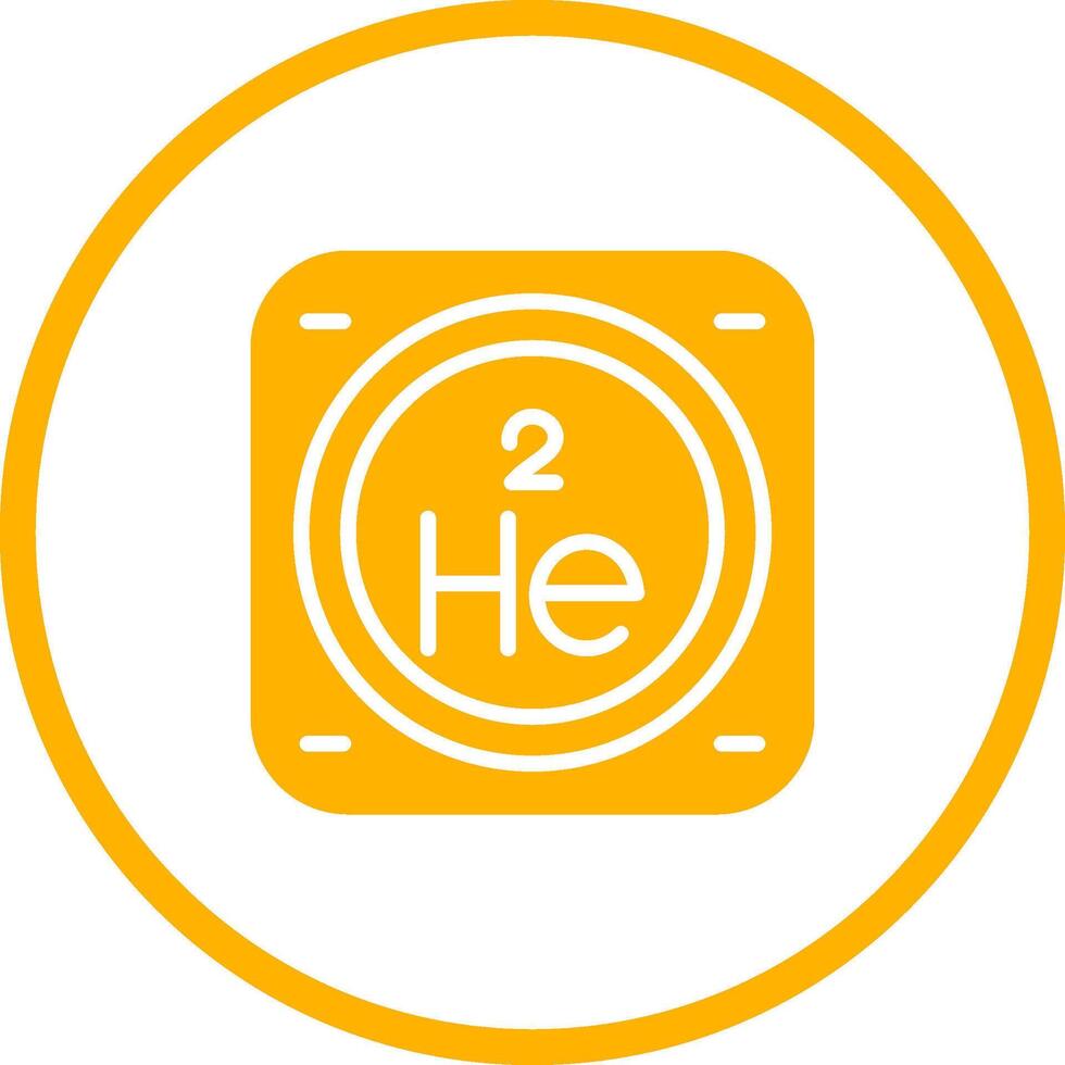 hélium vecteur icône